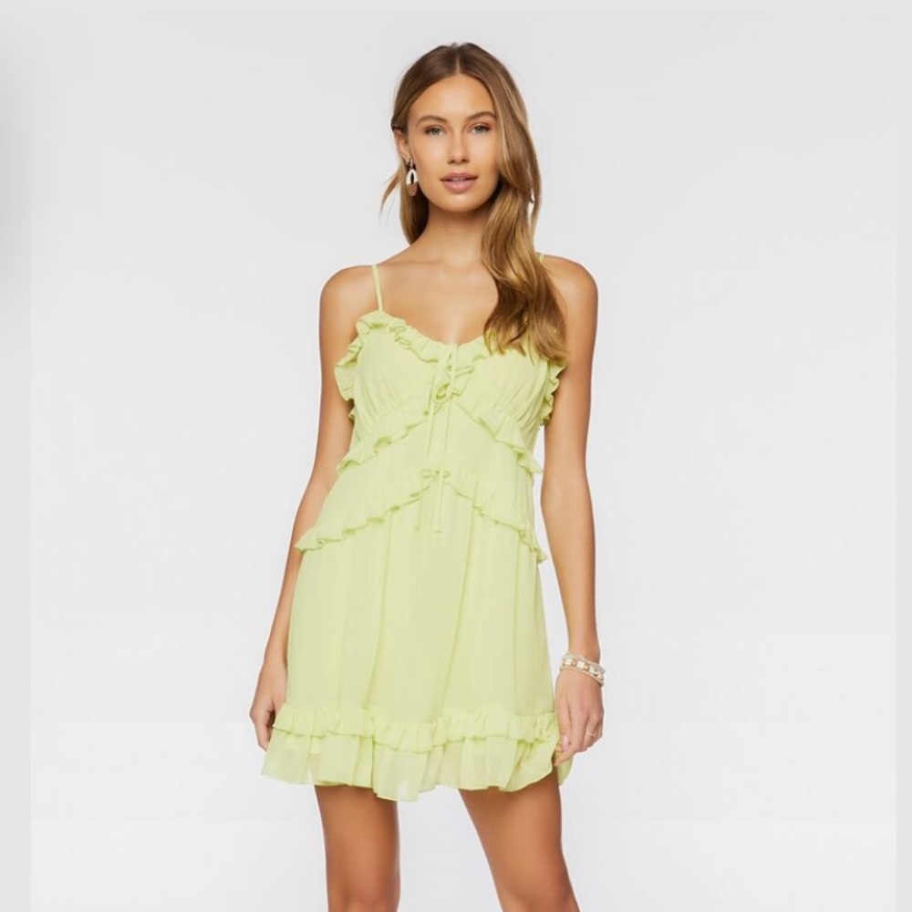 Ruffled Cami Mini Dress